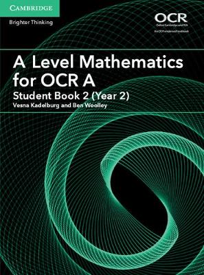 Book cover for A Level Mathematics for OCR A Student Book 2 (Year 2)