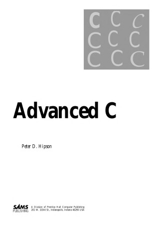 Cover of Advanced C.