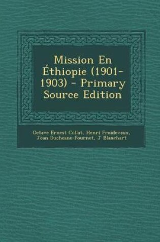 Cover of Mission En Ethiopie (1901-1903)