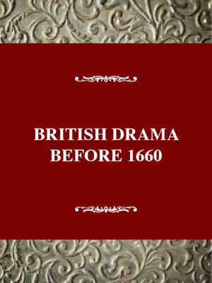 Book cover for British Drama before 1660 - a Critical History