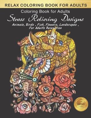 Book cover for Relax Coloring Book for Adults