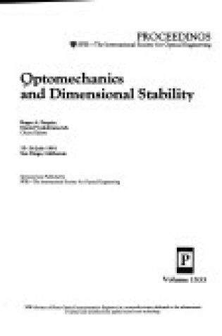 Cover of Optomechanics and Dimensional Stability
