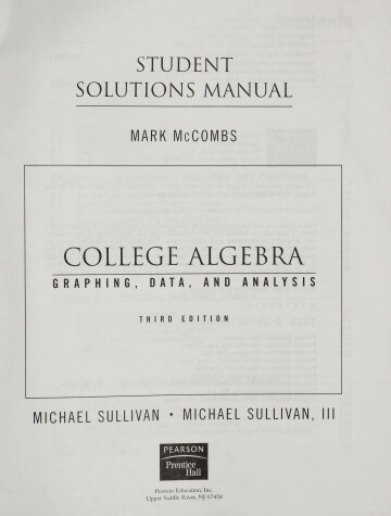 Book cover for Student's Solutions Manual