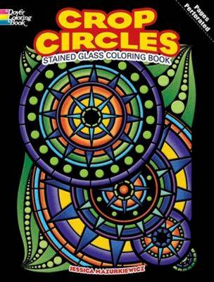 Book cover for Crop Circles Stained Glass Coloring Book