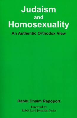 Book cover for Judaism and Homosexuality