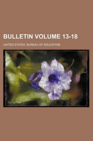 Cover of Bulletin Volume 13-18