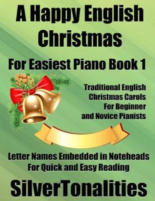 Book cover for A Happy English Christmas for Easiest Piano Book 1