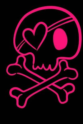Book cover for Pink Skull and Crossbones Journal