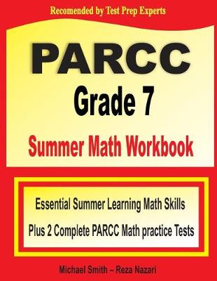 Book cover for PARCC Grade 7 Summer Math Workbook