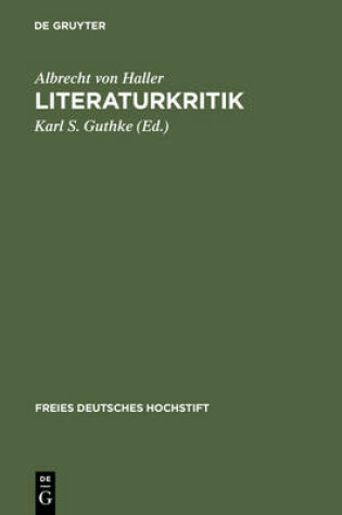 Cover of Literaturkritik