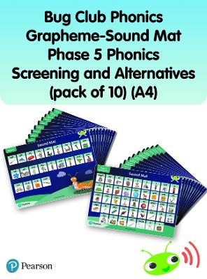 Book cover for Bug Club Phonics Grapheme-Sound Mats Phase 5 Phonics Screening and Alternatives (pack of 10) (A4)