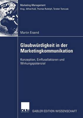 Book cover for Glaubwürdigkeit in der Marketingkommunikation