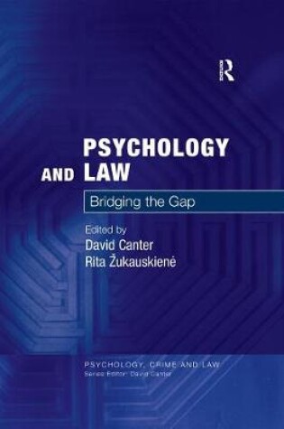 Cover of Psychology and Law