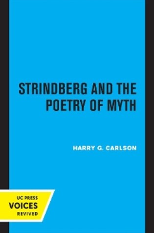 Cover of Strindberg and the Poetry of Myth