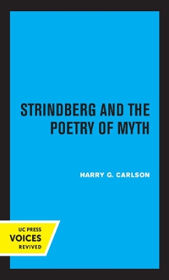 Book cover for Strindberg and the Poetry of Myth