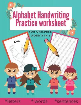 Book cover for Alphabet Handwriting Practice worksheet