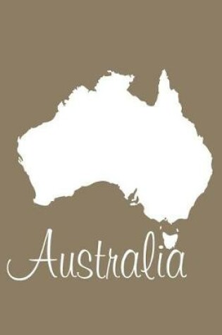 Cover of Australia - Khaki Blank Notebook