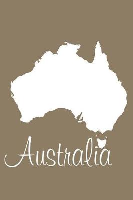 Book cover for Australia - Khaki Blank Notebook