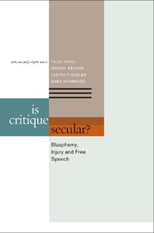 Cover of Is Critique Secular?