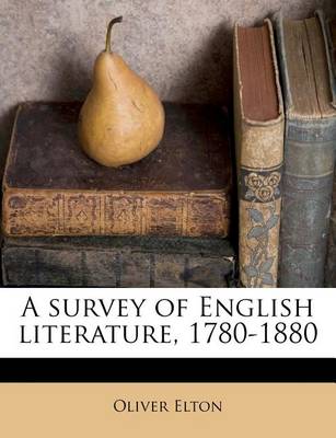 Book cover for A Survey of English Literature, 1780-1880