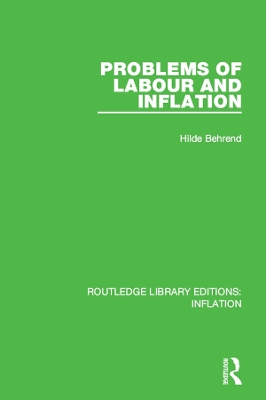 Book cover for Problems of Labour and Inflation