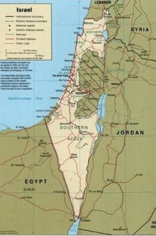 Cover of Modern Day Map of Israel Journal