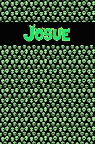 Cover of 120 Page Handwriting Practice Book with Green Alien Cover Josue