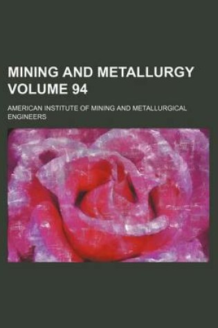 Cover of Mining and Metallurgy Volume 94