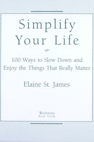 Cover of Simplify Your Life