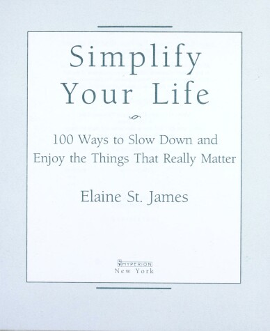 Book cover for Simplify Your Life