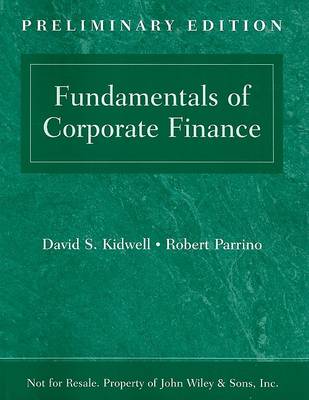 Book cover for Fundamentals of Corporate Finance