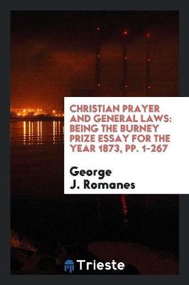 Book cover for Christian Prayer and General Laws