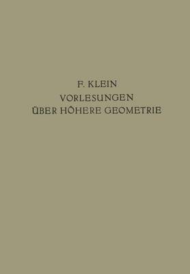 Book cover for Vorlesungen UEber Hoehere Geometrie