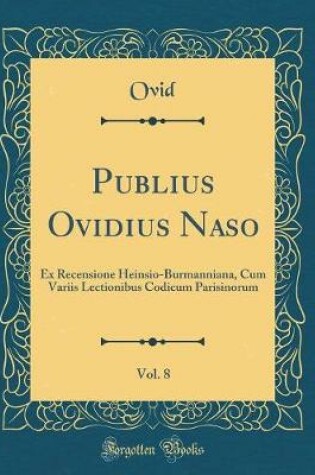 Cover of Publius Ovidius Naso, Vol. 8