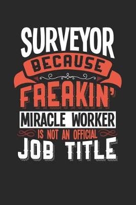 Book cover for Surveyor Because Freakin' Miracle Worker Is Not an Official Job Title