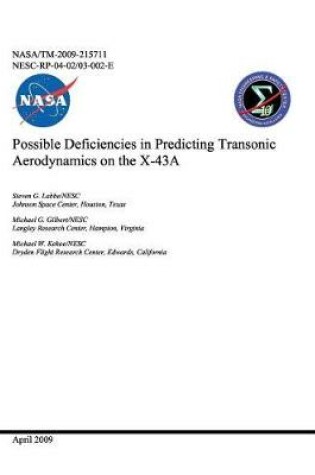 Cover of Possible Deficiencies in Predicting Transonic Aerodynamics on the X-43a