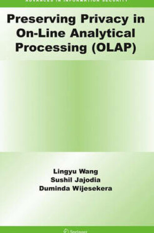 Cover of Preserving Privacy in On-Line Analytical Processing (OLAP)