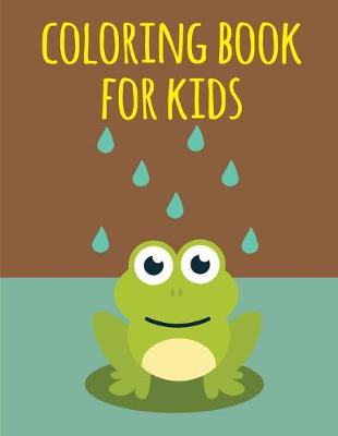 Book cover for coloring book for kids