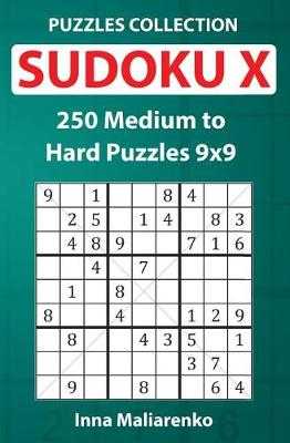 Book cover for Sudoku X - 250 Medium to Hard Puzzles 9x9