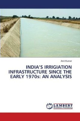 Cover of India's Irrigiation infrastructure since the Early 1970s