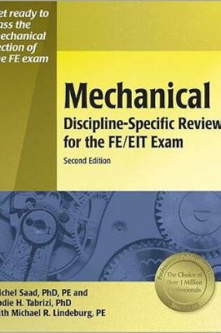 Cover of Mechanical Discipline-Specific Review for the FE/EIT Exam