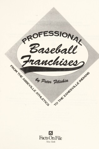 Cover of Prof Baseball Franch