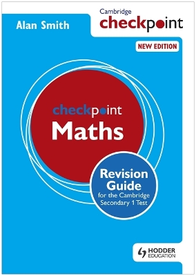 Book cover for Cambridge Checkpoint Maths Revision Guide for the Cambridge Secondary 1 Test