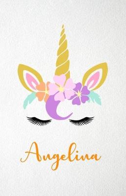 Book cover for Angelina A5 Lined Notebook 110 Pages