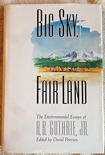 Book cover for Big Sky, Fair Land