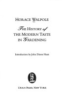 Book cover for The History of the Modern Taste in Gardening