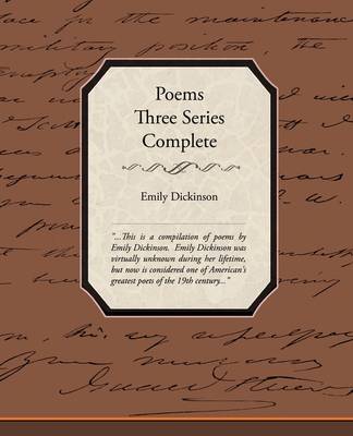 Book cover for Poems Three Series Complete
