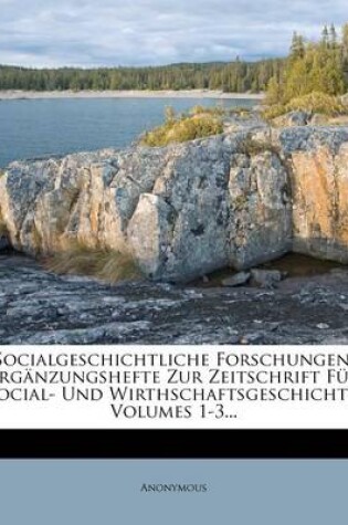 Cover of Socialgeschichtliche Forschungen