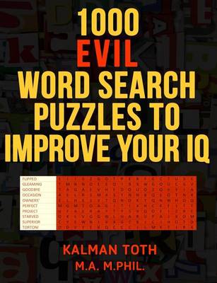 Book cover for 1000 Evil Word Search Puzzles to Improve Your IQ