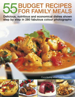 Book cover for 55 Budget Recipes for Family Meals